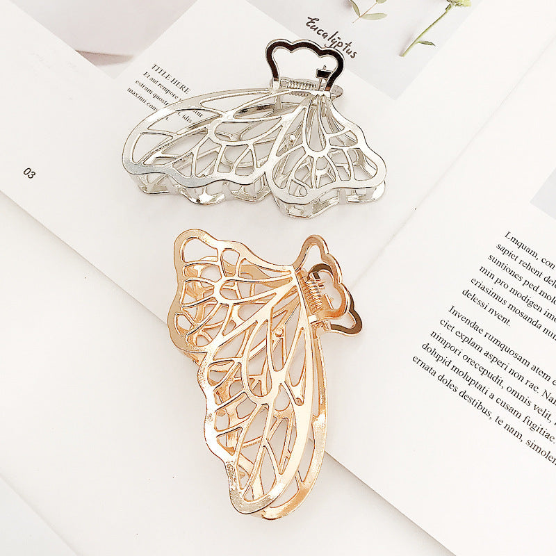 Korea Simple Large Metal Butterfly Hairpin 1615109231621
