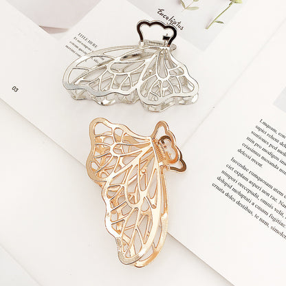 Korea Simple Large Metal Butterfly Hairpin 1615109231621