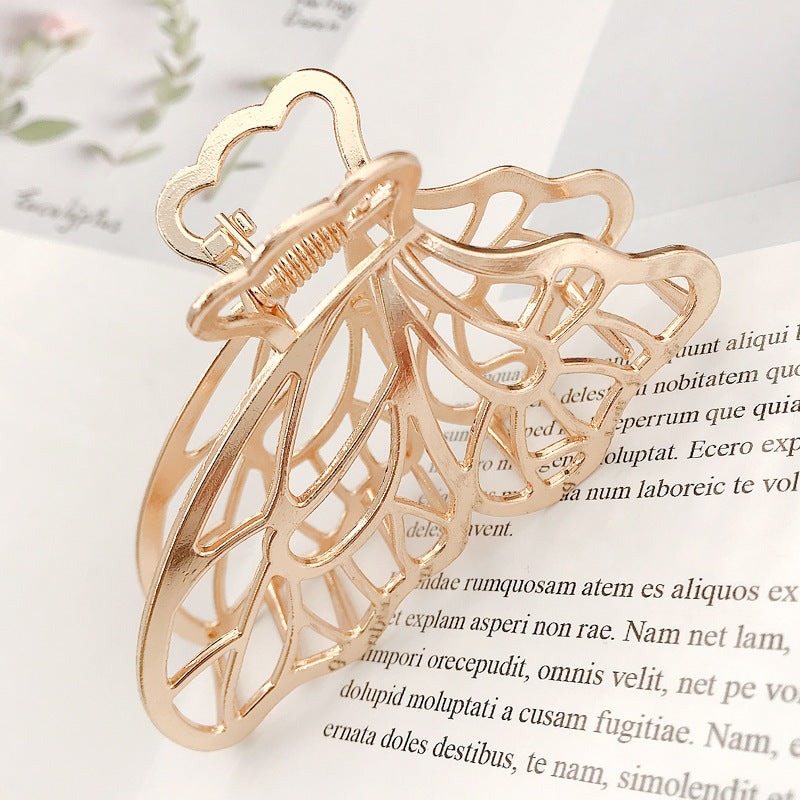 Korea Simple Large Metal Butterfly Hairpin 1615109231622
