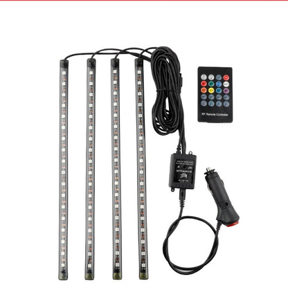 Automotive atmosphere One to four lights Remote 4x9 LED atmosphere lamp Indoor foot lamp 1615190956378