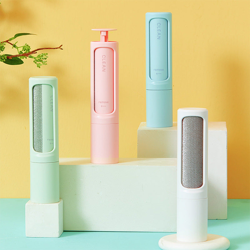 2-1 Reusable Pet Hair Remover Brush Lint Roller Portable Effective Self Cleaning Tool for Cat Dog Fur Hair Dust Removal Brush - HD Wireless Product #1