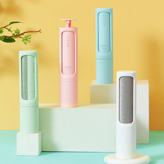 2-1 Reusable Pet Hair Remover Brush Lint Roller Portable Effective Self Cleaning Tool for Cat Dog Fur Hair Dust Removal Brush - HD Wireless Product #1