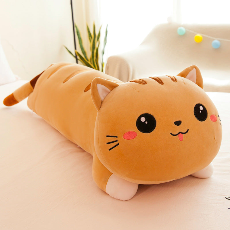 Foreign Trade Export Plush Toy Online Store Lying Down Happy Cat Pillow 1615252457149