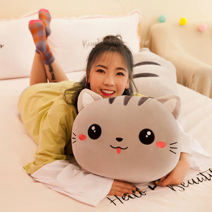 Foreign Trade Export Plush Toy Online Store Lying Down Happy Cat Pillow 1615252457152
