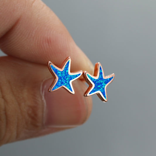 Simple Fresh And Sweet Opal Starfish Earrings 1615269671639