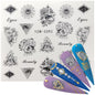 Geometric Line Smiley Cactus Cute Nail Art Sticker 1615285857938
