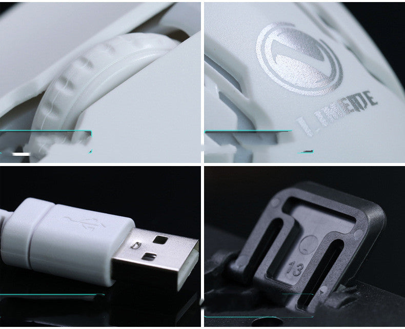 Limei GTX300 Keyboard And Mouse Set New USB Keyboard USB Mouse Internet Cafe Glowing Game Kit Colorful Backlight - 图片 4