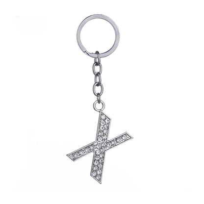 26 English Letter Keychain Creative Zinc Alloy Diamond Key Pendant - HD Wireless Product #25