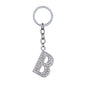 26 English Letter Keychain Creative Zinc Alloy Diamond Key Pendant - HD Wireless Product #3