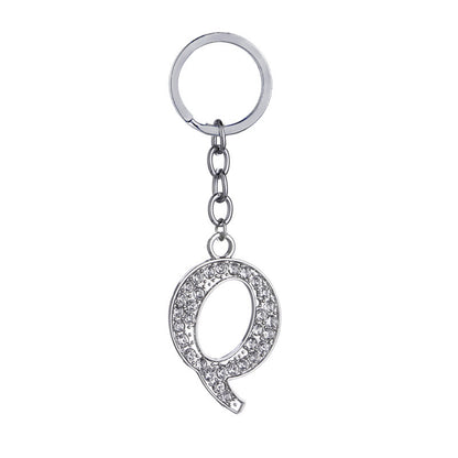 26 English Letter Keychain Creative Zinc Alloy Diamond Key Pendant - HD Wireless Product #18