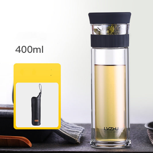 Double-Layer Glass Men's Household Drinking Water Filter Water Cup 1615374056818