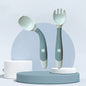Silicone Spoon for Baby Utensils Set Auxiliary Food Toddler Learn To Eat Training Bendable Soft Fork Infant Children Tablewar
