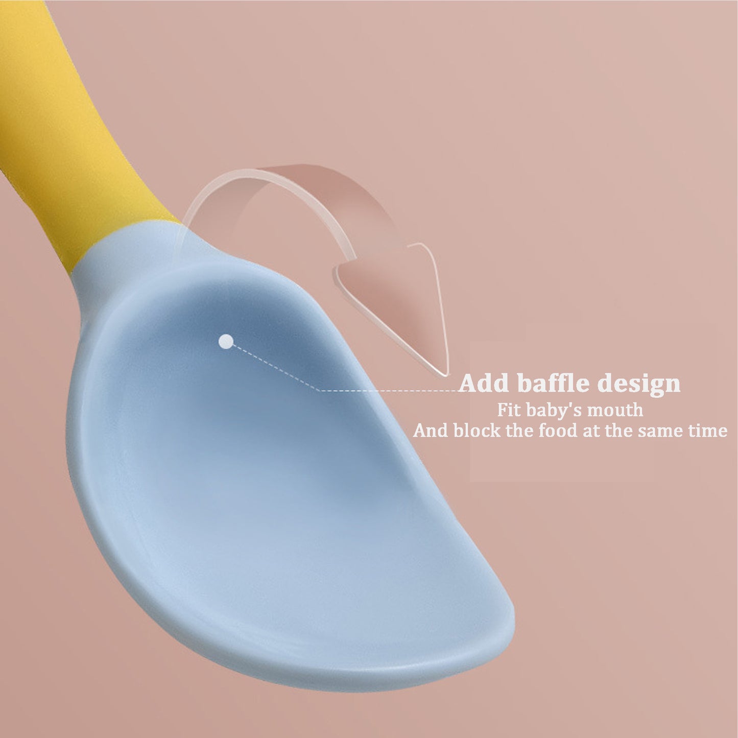 Silicone Spoon for Baby Utensils Set Auxiliary Food Toddler Learn To Eat Training Bendable Soft Fork Infant Children Tablewar