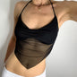 Sexy mesh pleated open back lace-up scarf vest 1615426232459 53377082 78b3 483d a2bf 93ed7a805f89