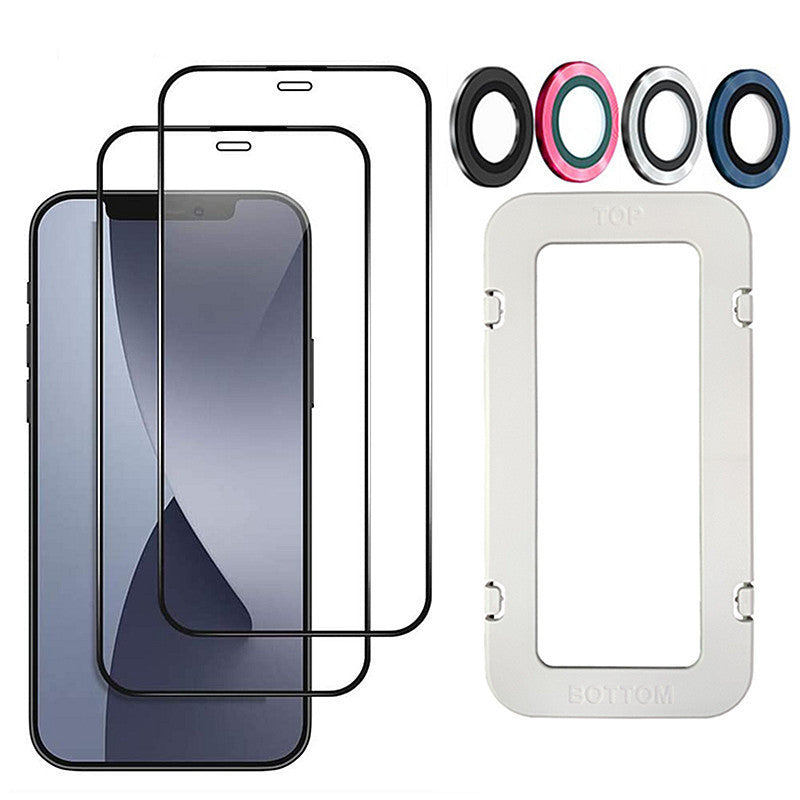 Compatible with Apple, Tempered Glass Screen Protector for Apple iPhone 11 Pro Max 12 Mini 11Pro 12Pro XS X XR 7 8 Plus 6 6S SE 5S Protection Film - 图片 2