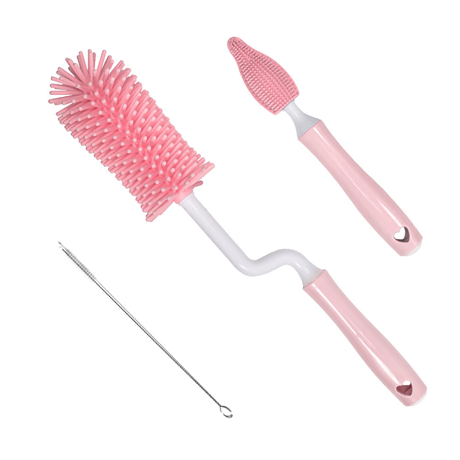 Baby Silicone Baby Bottle Brush Straw Scrubbing Baby Bottle Brush Cleaning 1615511656230