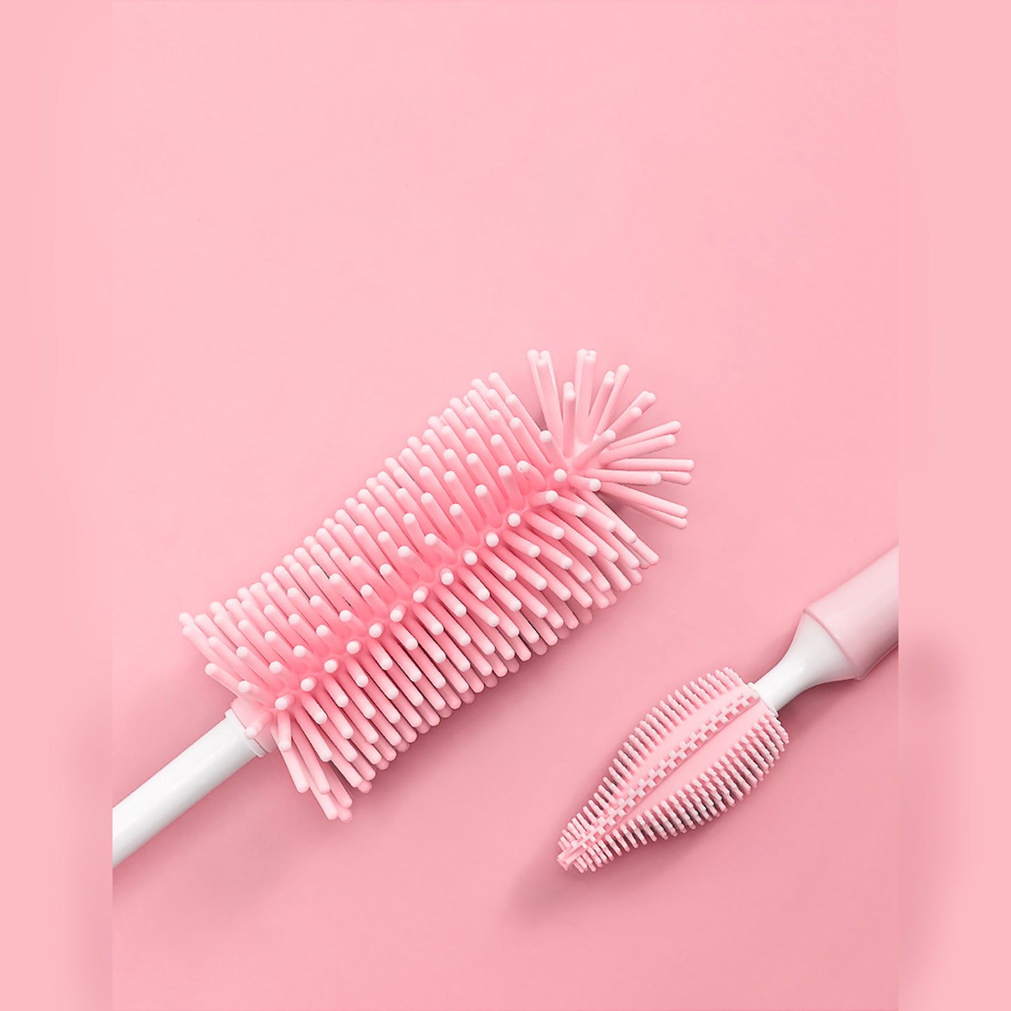 Baby Silicone Baby Bottle Brush Straw Scrubbing Baby Bottle Brush Cleaning 1615511656231