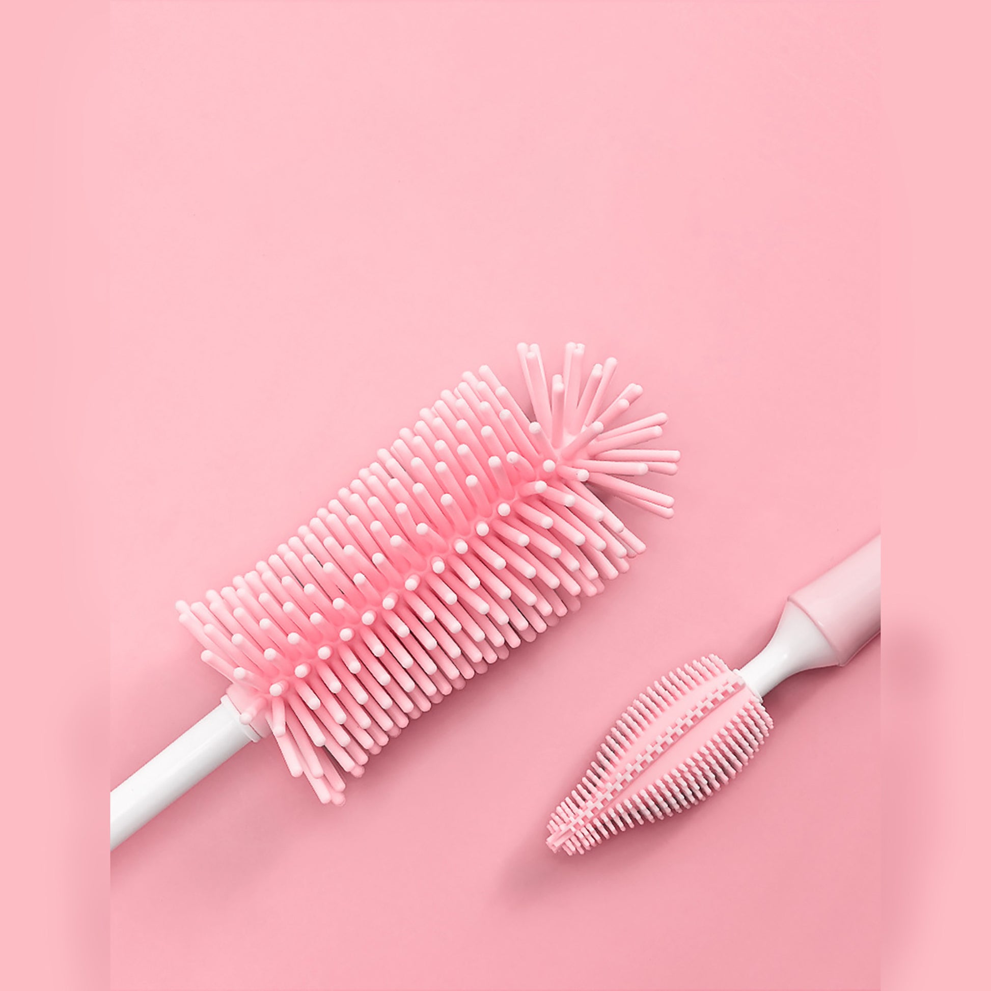 Baby Silicone Baby Bottle Brush Straw Scrubbing Baby Bottle Brush Cleaning 1615511656231