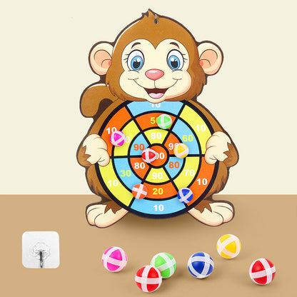 Spot Wholesale Children's Sticky Ball Dart Board Cartoon Fun Dart Board Plus Velvet A Variety Of Creative Cartoon 16155197824
