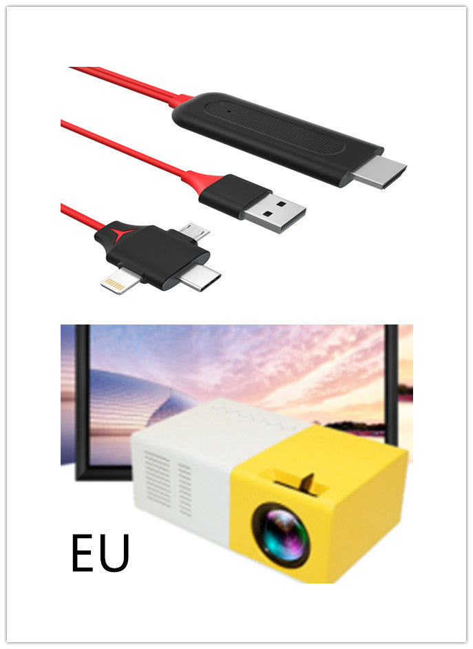 Portable Projector 3D Hd Led Home Theater Cinema HDMI-compatible Usb Audio Projector Yg300 Mini Projector 1615549265933