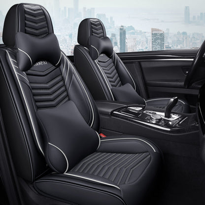 All Seasons Full Surround Seat Cover Leather Seat Cover Net Red Seat Cushion 1615619106245