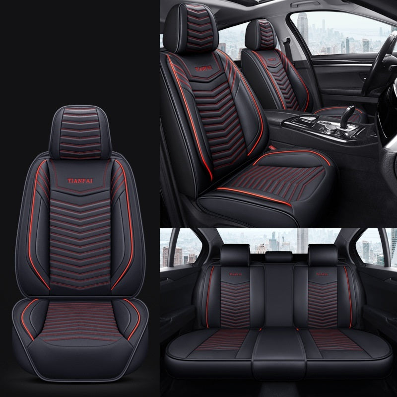 All Seasons Full Surround Seat Cover Leather Seat Cover Net Red Seat Cushion 1615619106517