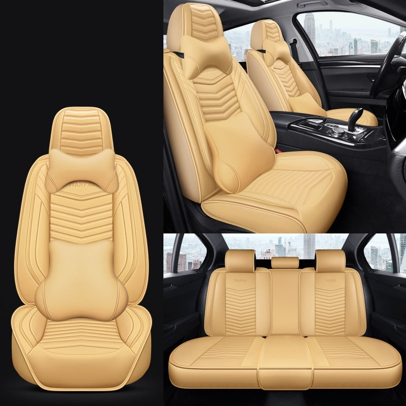 All Seasons Full Surround Seat Cover Leather Seat Cover Net Red Seat Cushion 1615619106554