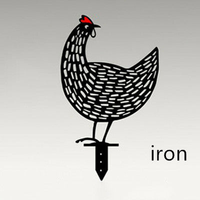 Chicken Yard Art Outdoor Garden Back Yard Gazon Stakes Hen Yard Decor 1615627081713