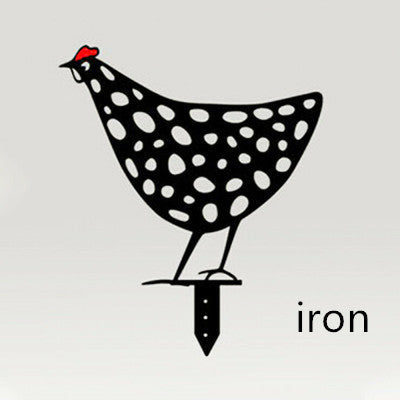 Chicken Yard Art Outdoor Garden Back Yard Gazon Stakes Hen Yard Decor 1615627081714