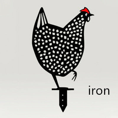 Chicken Yard Art Outdoor Garden Back Yard Gazon Stakes Hen Yard Decor 1615627081722