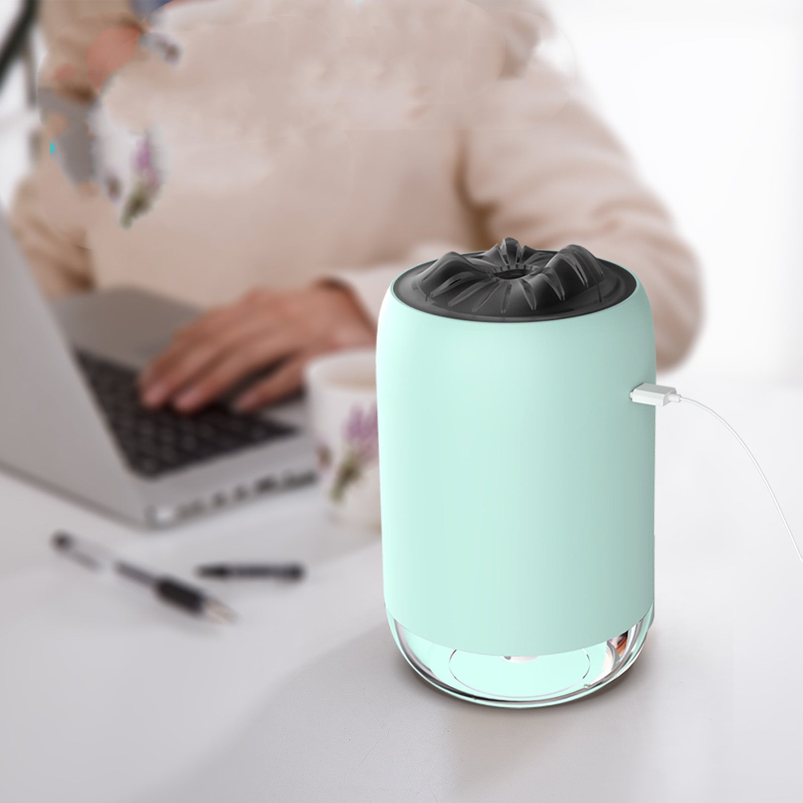 Magic Flame Humidifier Home Car Atomizer Mini Aroma Diffuser Desktop Home Office Supplies 1615859298403