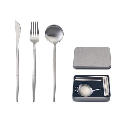 stainless steel portable cutlery set 161587291783953