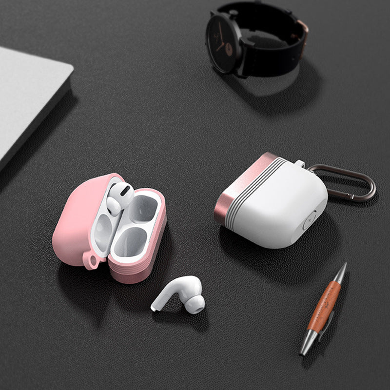 Compatible with Apple, Airpods Pro Earphone Protective Case Metal Earphone Protective Case 1615873878292