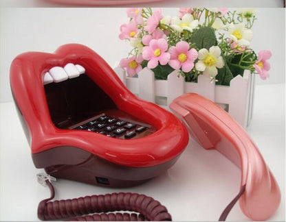 Telephone Sexy Red Lip Phone Fashion Big Mouth Phone Red Lip Love Phone 1615874025196