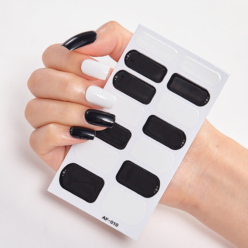 Trendy Nail Polish Film Nail Sticker Waterproof Letter Nail Sticker Full Sticker 1615875994468
