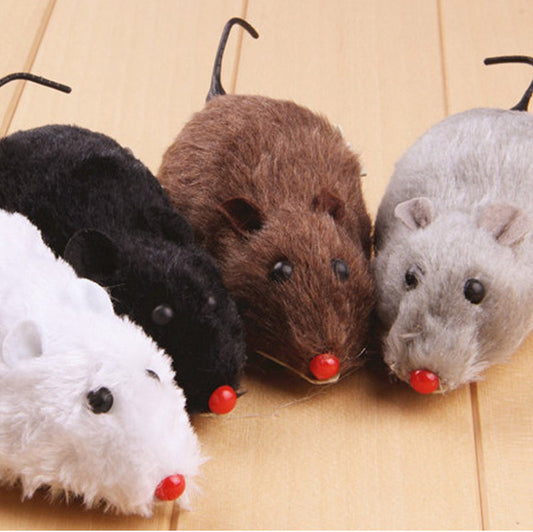 Clockwork Spring Power Plush Mouse 1615947443213