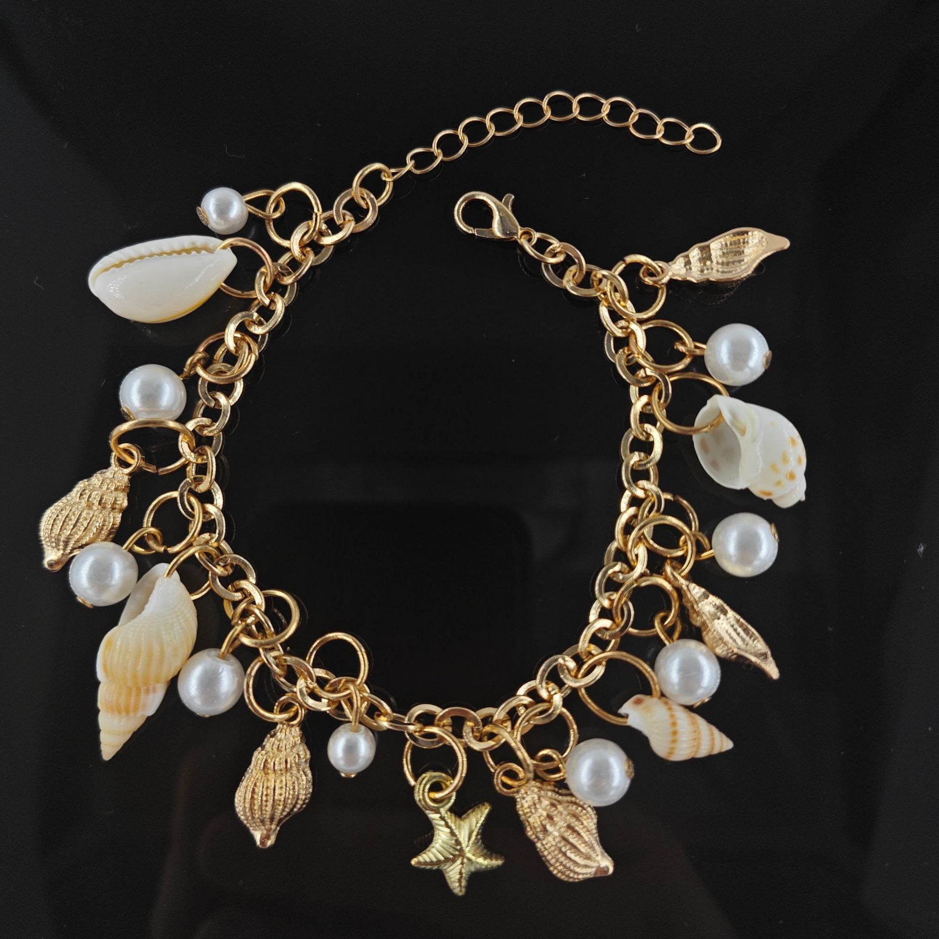 Personality Design Fashion Ocean Boho Starfish Shell Bracelet 1615e9fb 9c8e 49a8 967d efae75428185