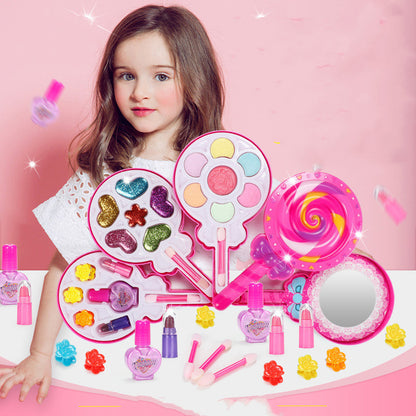Kids Cosmetics Make Up Set Washable Beauty Makeup Box 1616051495485