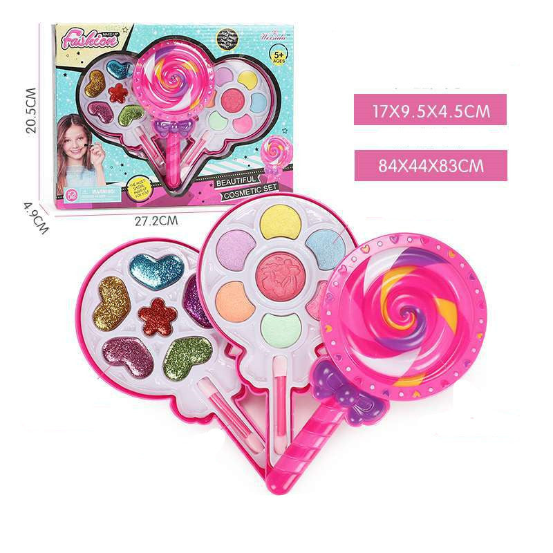 Kids Cosmetics Make Up Set Washable Beauty Makeup Box 1616051503548