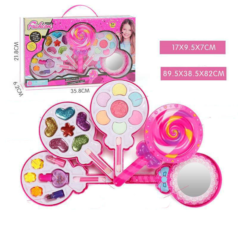 Kids Cosmetics Make Up Set Washable Beauty Makeup Box 1616051503550