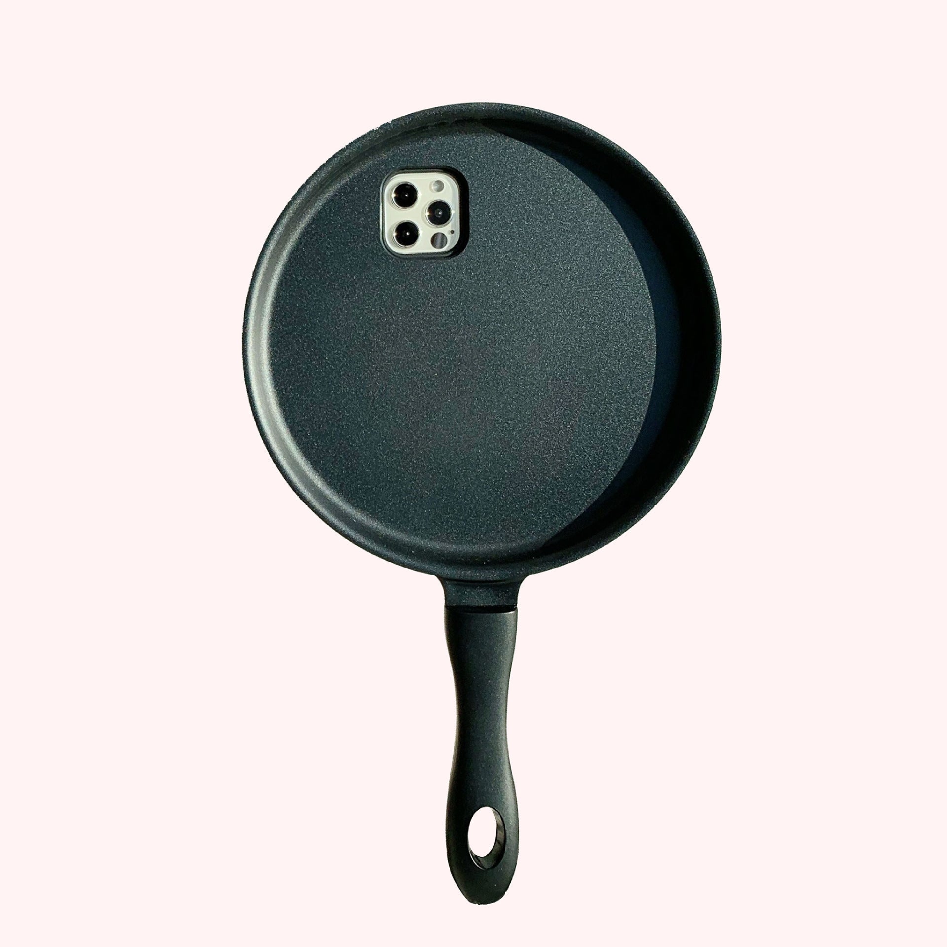 Compatible With Apple, 3D Cartoon Frying Pan Shape Phone Case ForiPhone 12Pro Max 11 Xs Max XR X 7 8Plus Kitchen Iron Non-sti