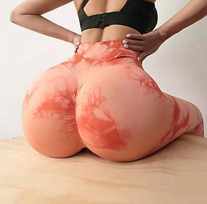 Hip-Lifting Leggings Sports Jacquard High-Waist Yoga Pants 1616059854764