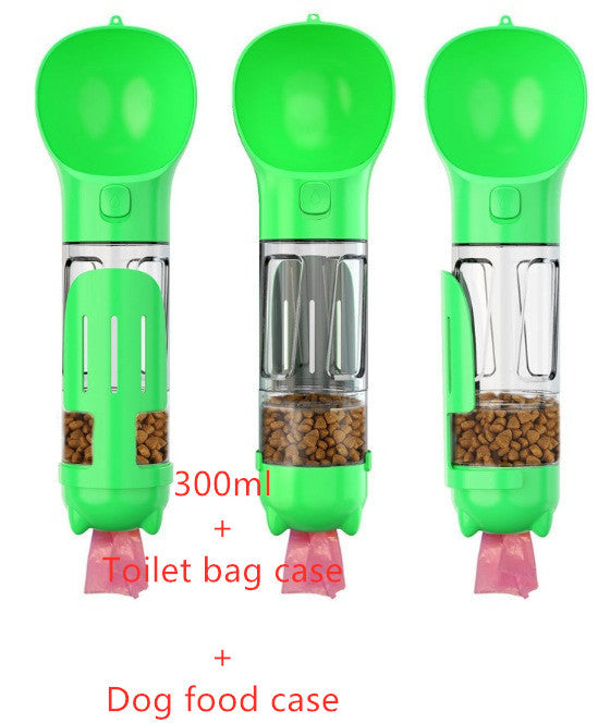 Pet Water Bottle Feeder Bowl Garbage Bag Storage Portable Pet Outdoor Travel 3 In 1 Dog Water Bottle 1616075588416
