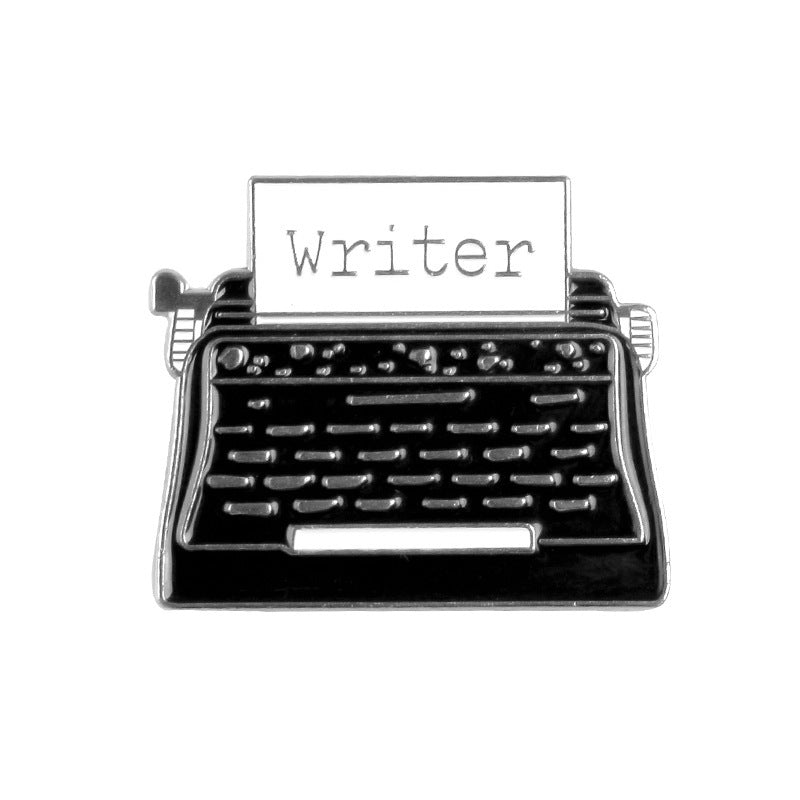 Foreign Trade Cross-Border New Product Brooch Cartoon Enamel Typewriter Retro Punk Fax Machine Brooch Halloween Gift 16161191