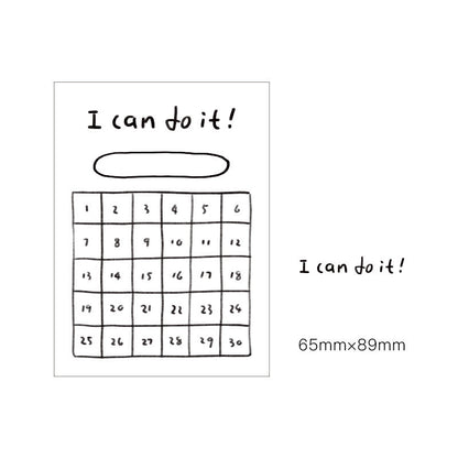 Memo Pad For Girls' Day Plan Memo Pad Tearable Post-It Notes - 图片 6