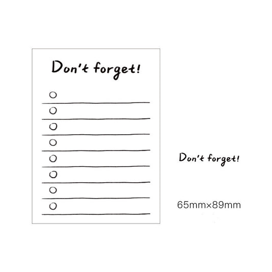 Memo Pad For Girls' Day Plan Memo Pad Tearable Post-It Notes - 图片 1
