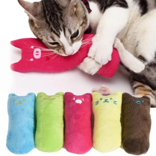 Catnip Cat Toys Pillow Interactive Cat Toy Catnip Pet Supplies Pillow Thumb Plush Teeth Grinding Bite Mint Cat Accessories 16