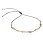 Bohemian Holiday Style Anklet Color Rice Bead Wax Thread Beaded Anklet