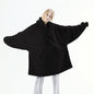 Hoodie Sweatshirt With Big Pocket Tops Sweater Comfortable Loose Double-Sided Fleece Thicker Wearable Blanket 1616564814569