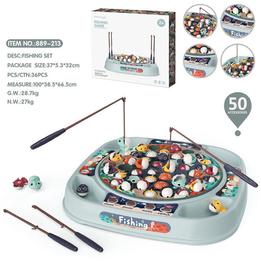 Simulation Baby Fishing Toy Children's Electric Rotating 1616567753867